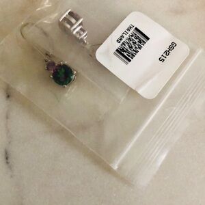 NWT JTV mystic Topaz dangle sterling silver earrings